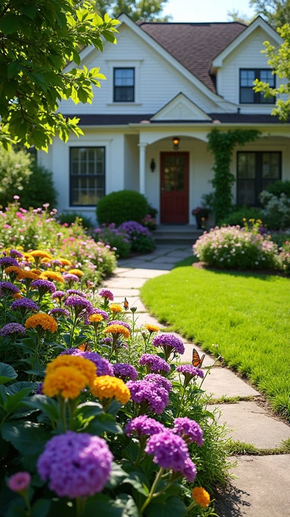 vibrant butterfly garden oasis