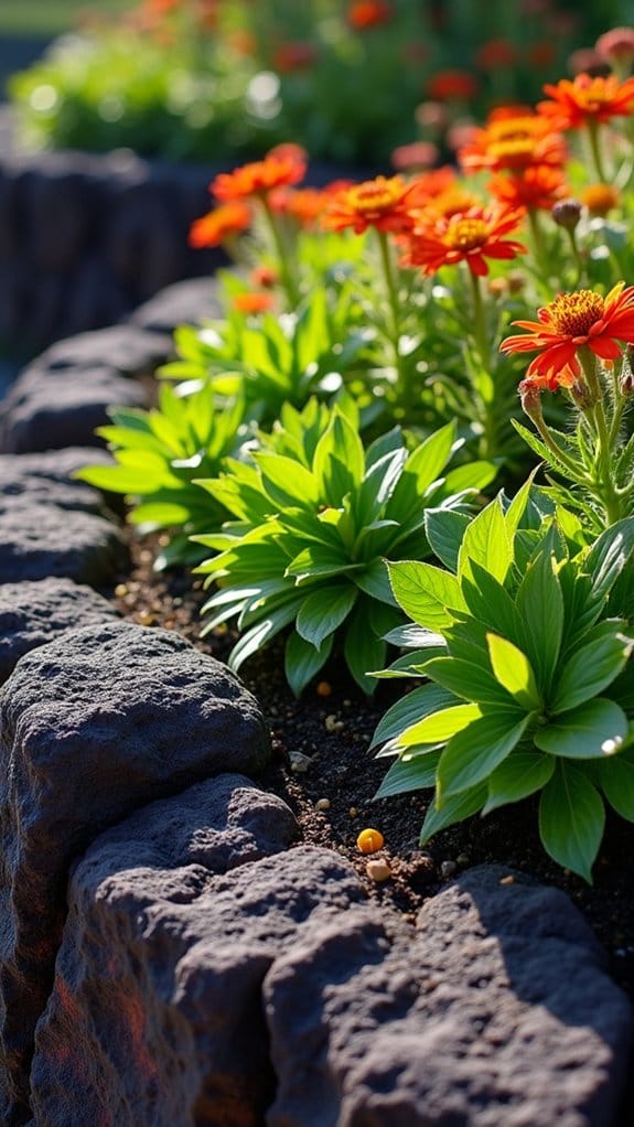 vibrant colored garden enhancement