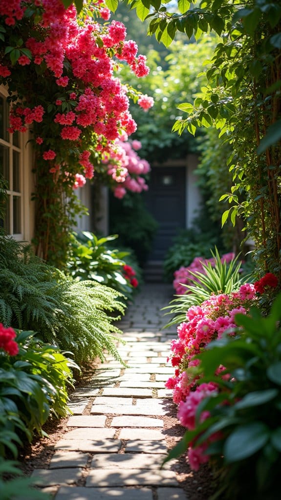 vibrant colorful shade blooms