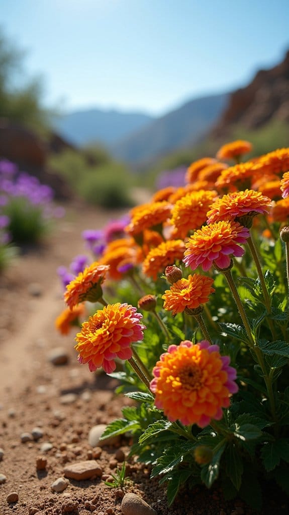 vibrant colorful summer blooms