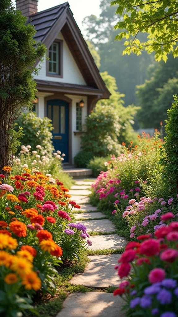 vibrant colors in bloom