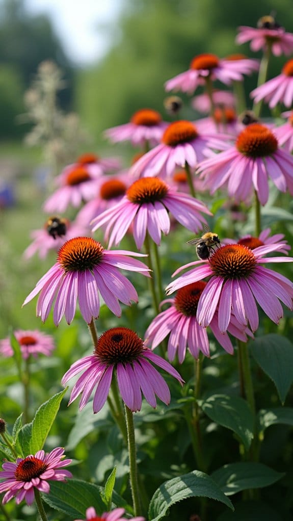 vibrant coneflower indoor arrangements