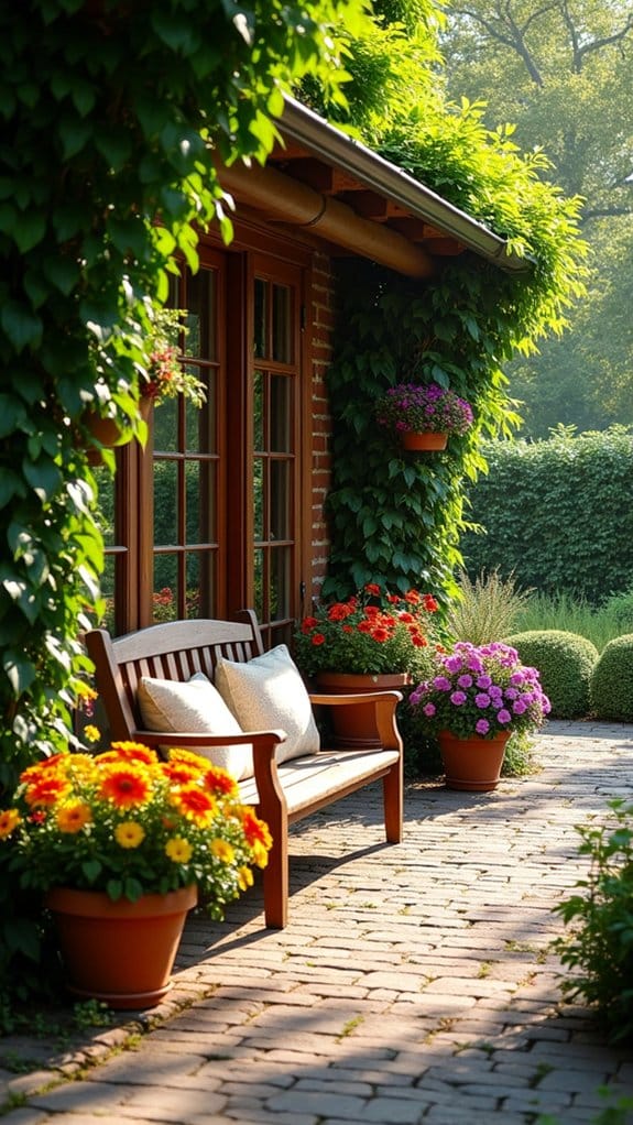 vibrant container flower arrangements