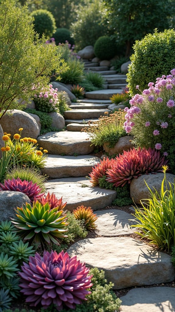 vibrant contrasting desert oasis