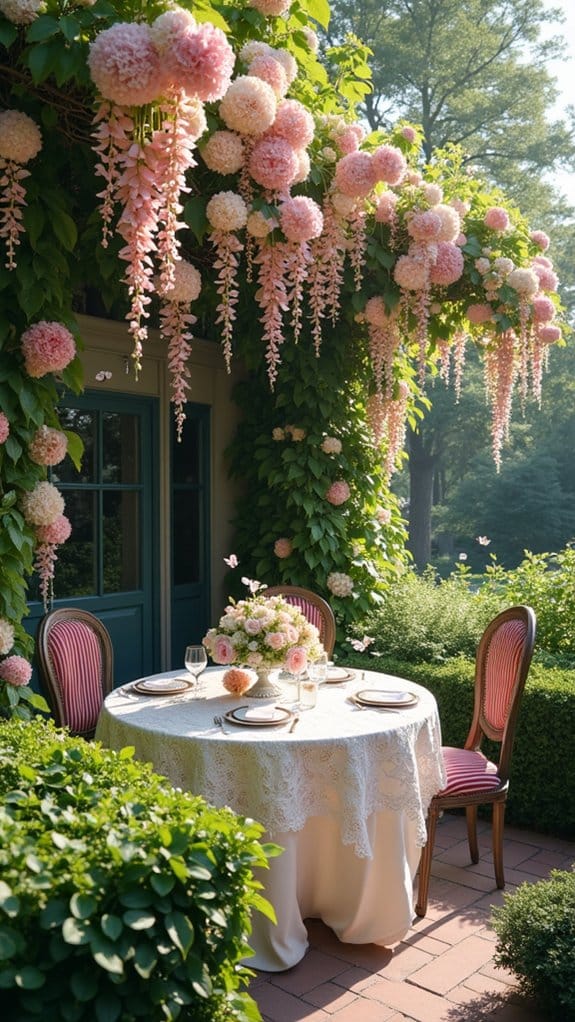 vibrant floral garden party