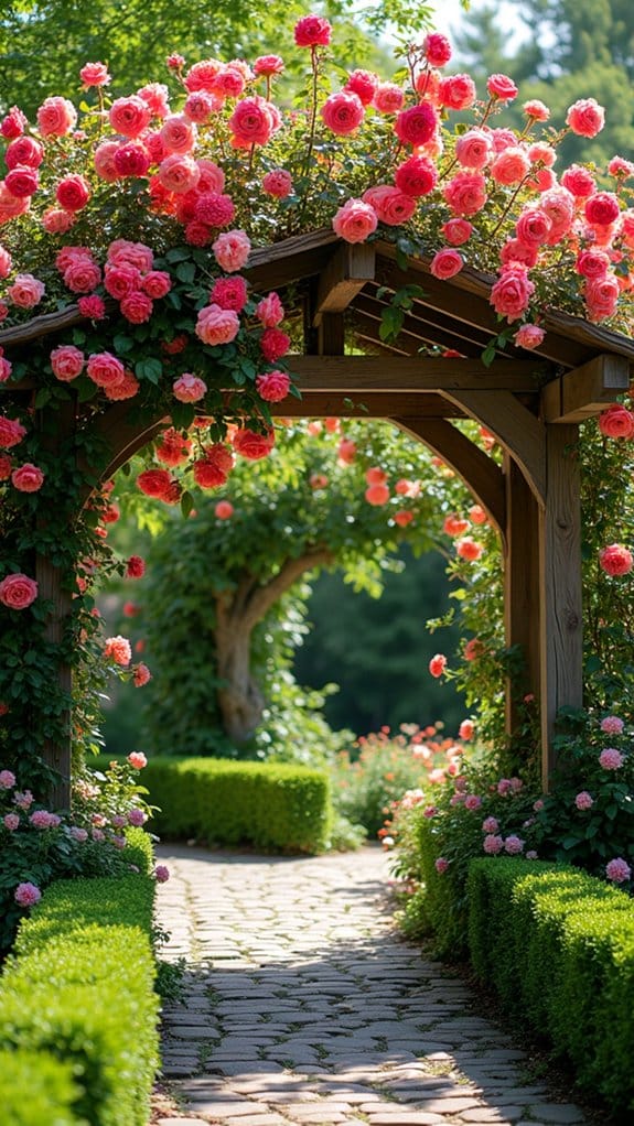 vibrant fragrant climbing roses