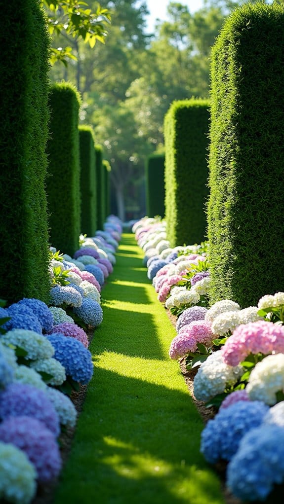 vibrant hydrangea garden borders