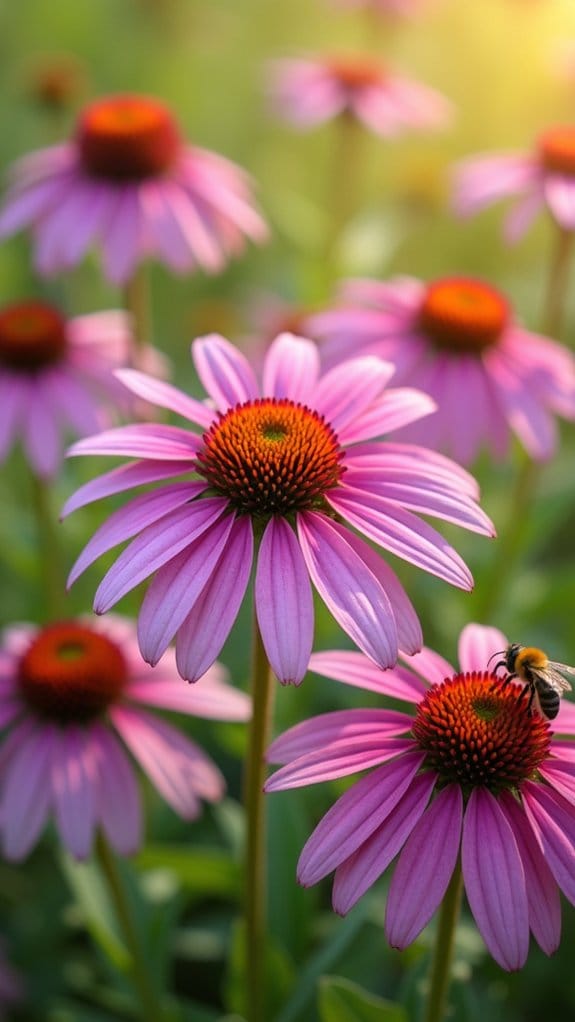vibrant low maintenance coneflower meadow