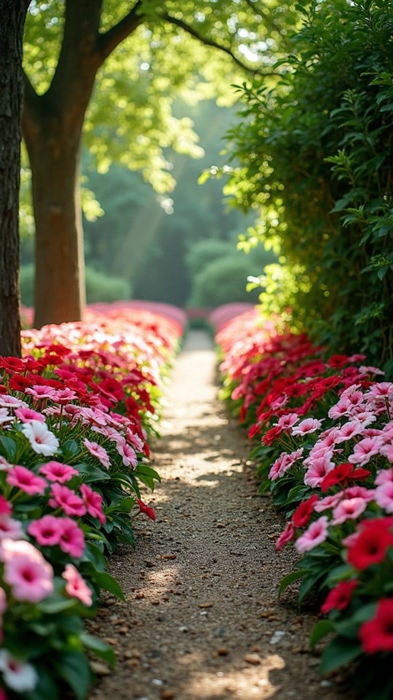 vibrant low maintenance walkway flowers