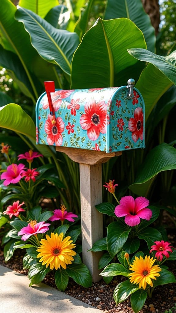 vibrant mailbox garden oasis
