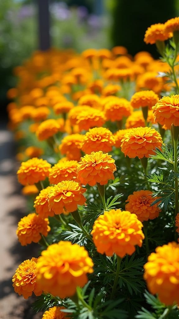 vibrant marigold privacy screens