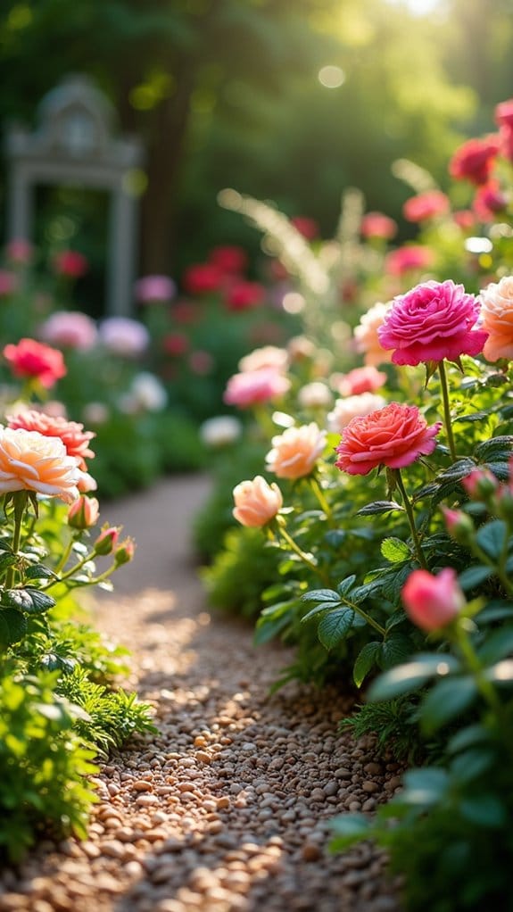 vibrant miniature roses blend