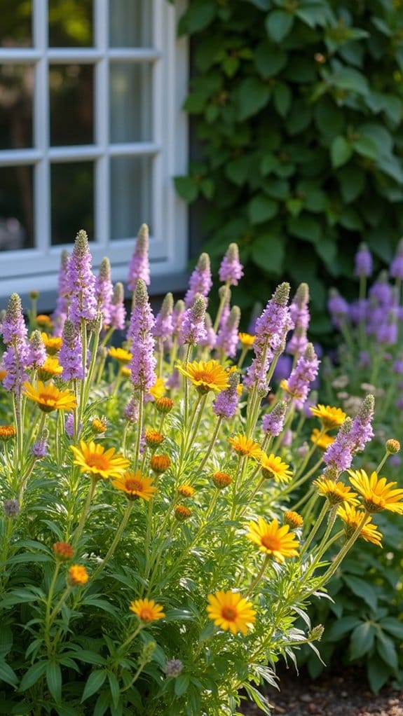 vibrant native wildflower garden
