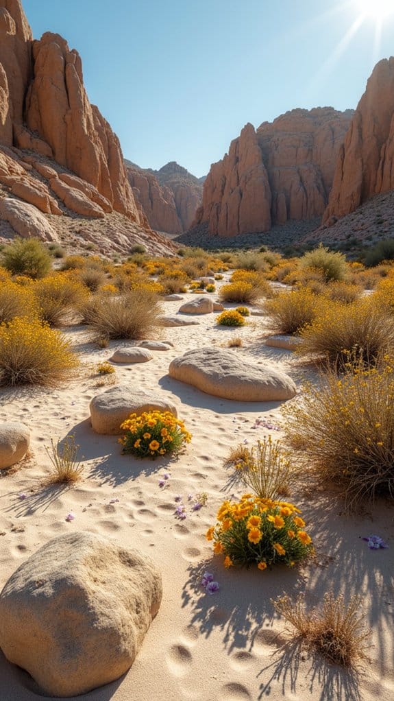 vibrant native wildflower patches