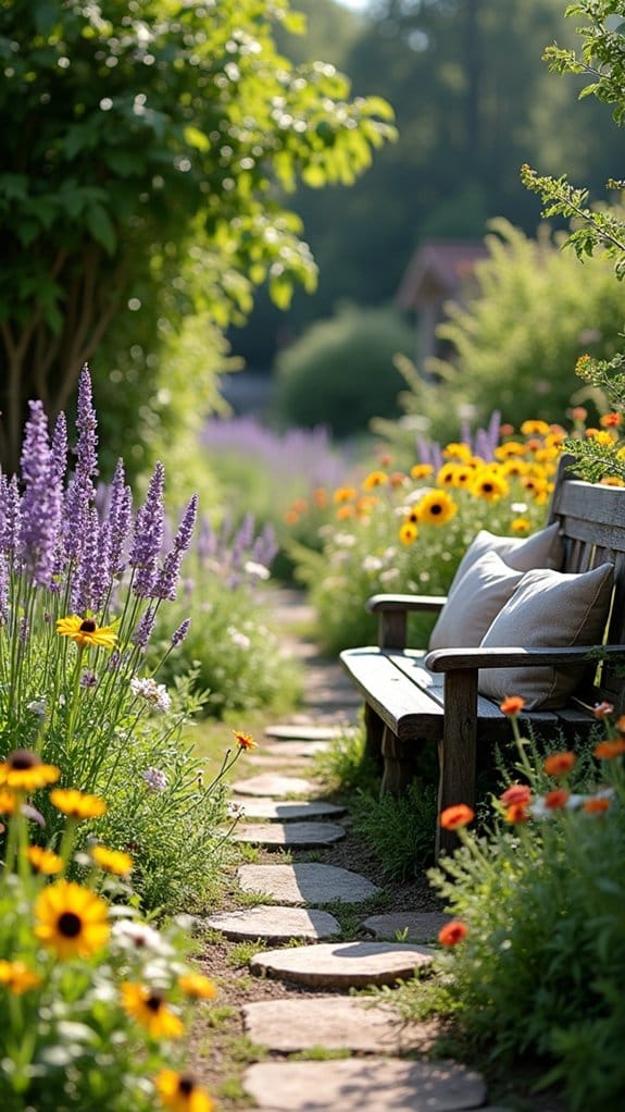vibrant perennial butterfly habitat