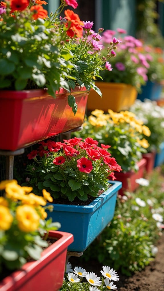 vibrant planter box transformation