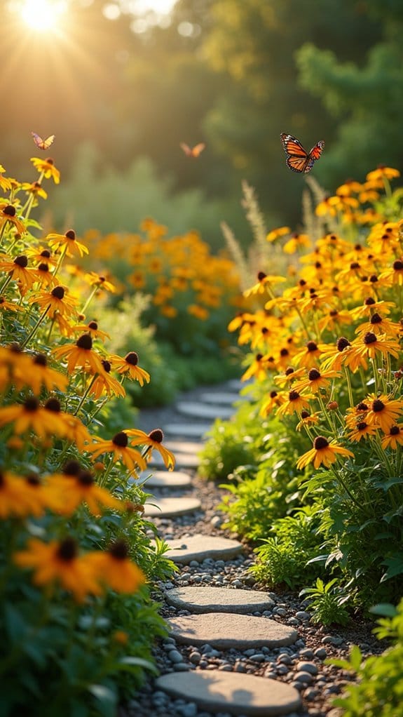 vibrant pollinator garden design