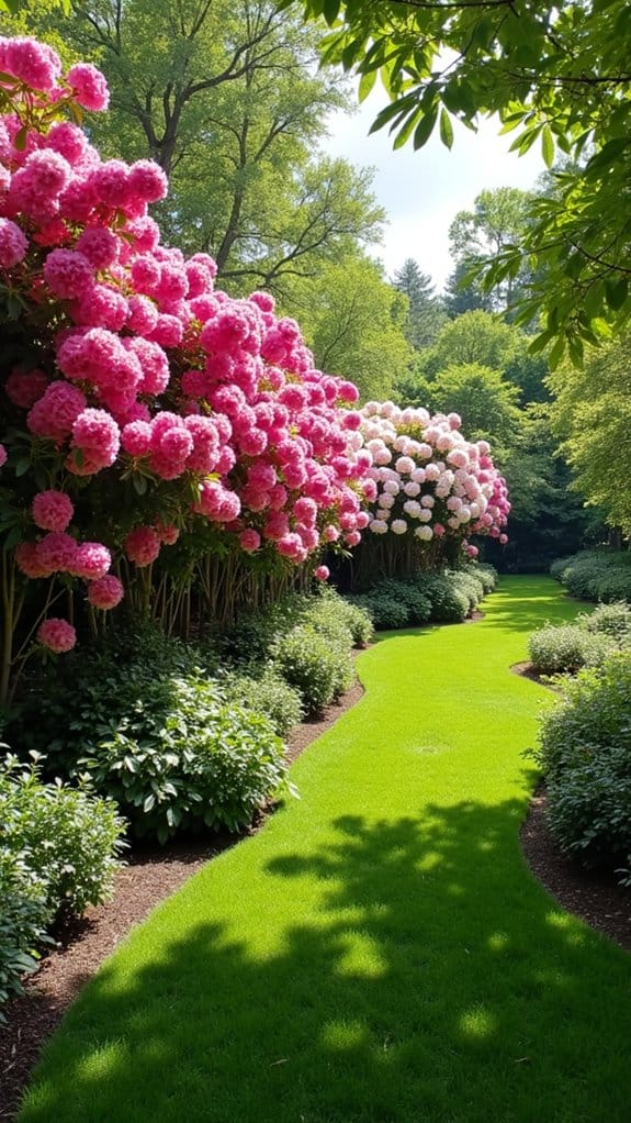 vibrant privacy screen plants