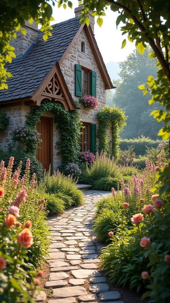 vibrant seasonal flower borders