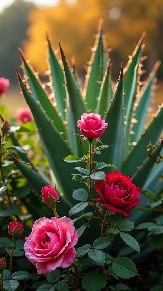 vibrant seasonal garden contrast