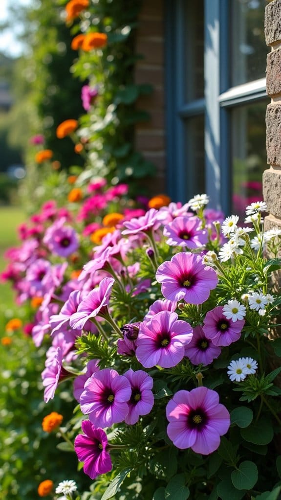 vibrant seasonal garden displays