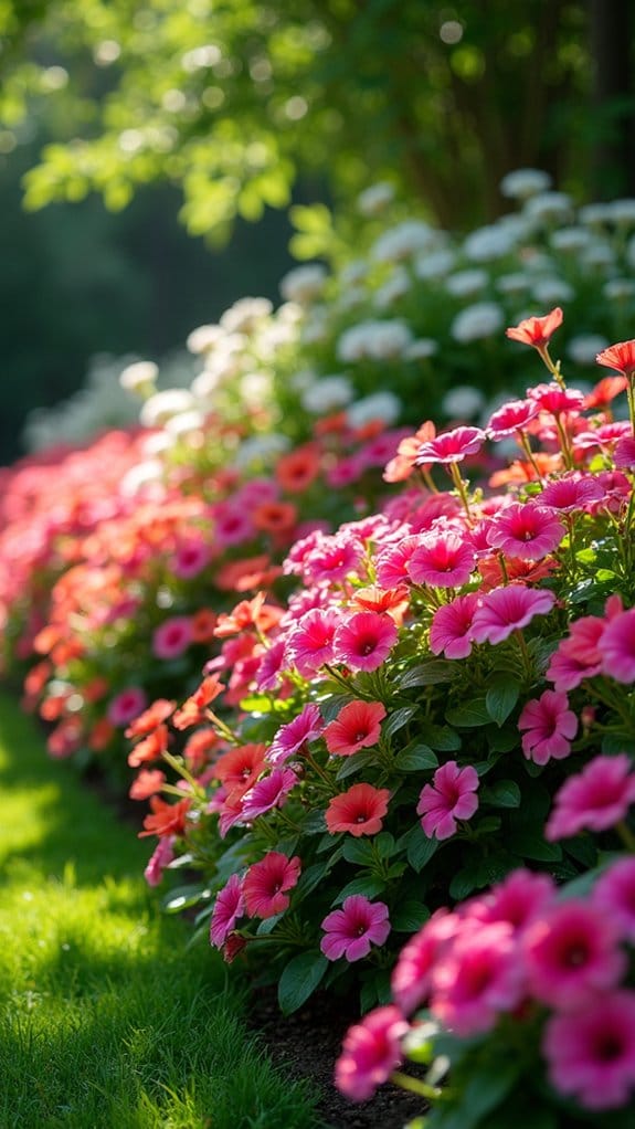 vibrant shade loving border plants