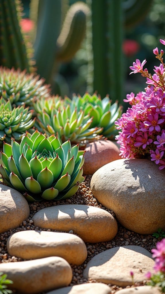 vibrant succulent garden oasis