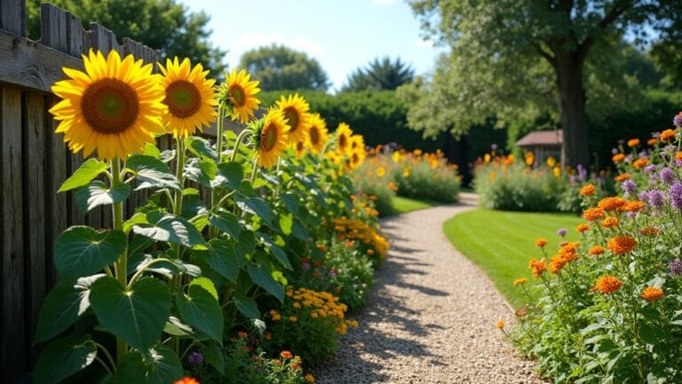 21 Cheerful Sunflower Landscaping Ideas That Make a Statement vibrant sunflower landscaping ideas