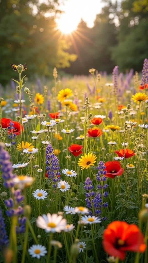 vibrant wildflower meadow creation