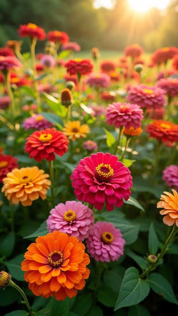 vibrant zinnia color combinations
