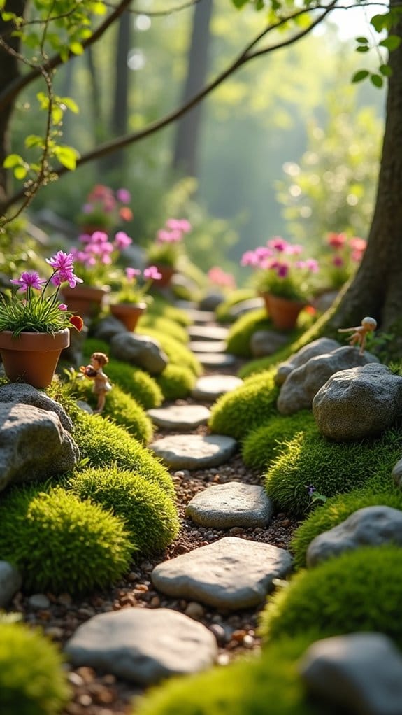 whimsical miniature fairy garden