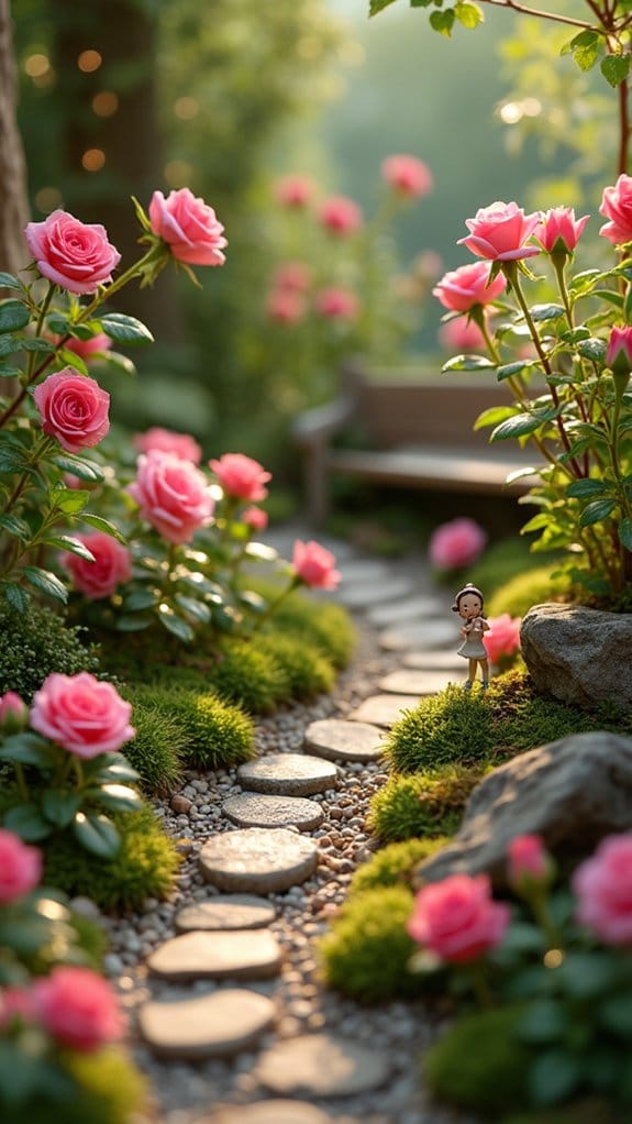 whimsical miniature rose gardens