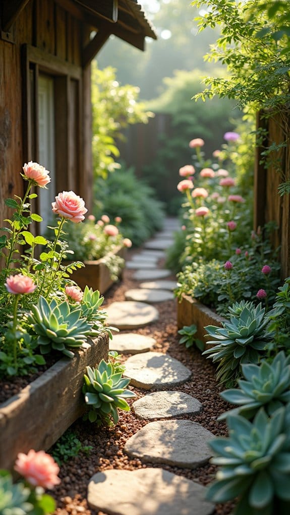 whimsical rustic fairy garden