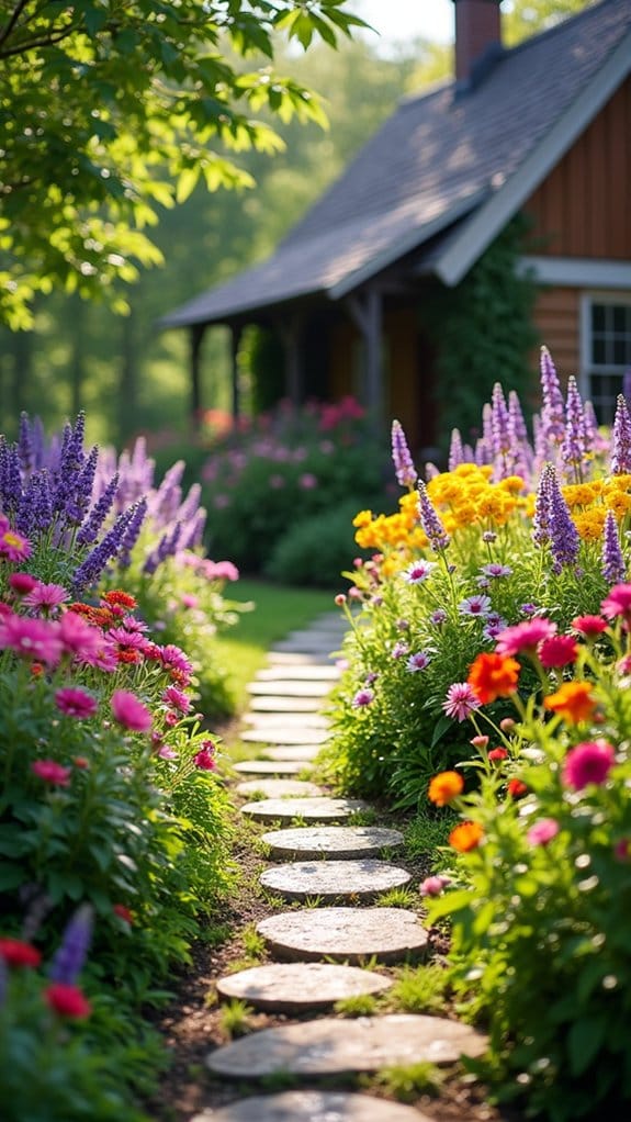 whimsical stone garden pathways