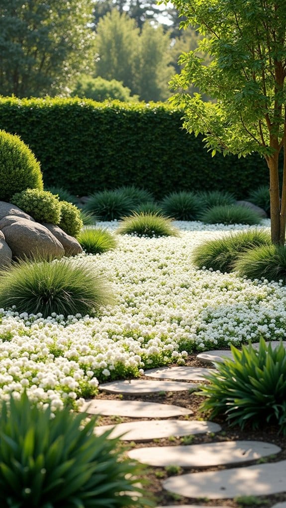 white flowering ground cover