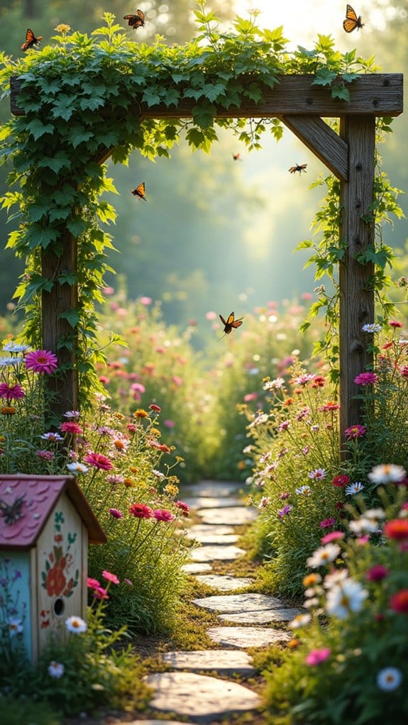 wildlife friendly flower garden