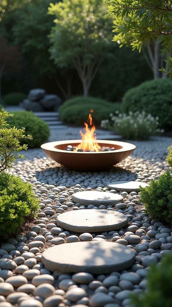 zen fire pit retreat
