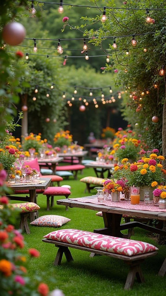 zinnia themed garden celebration