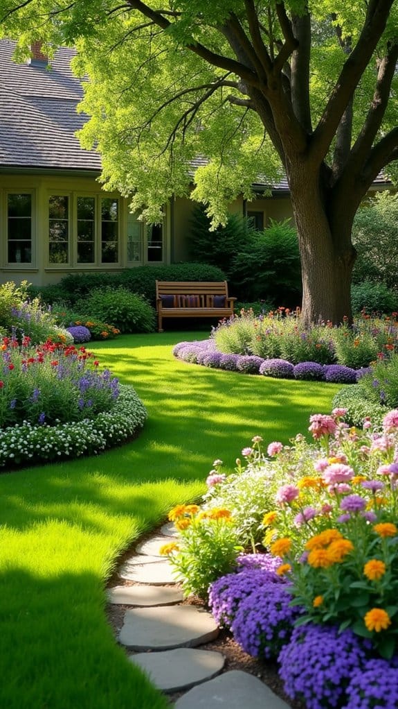 artistic garden border accents