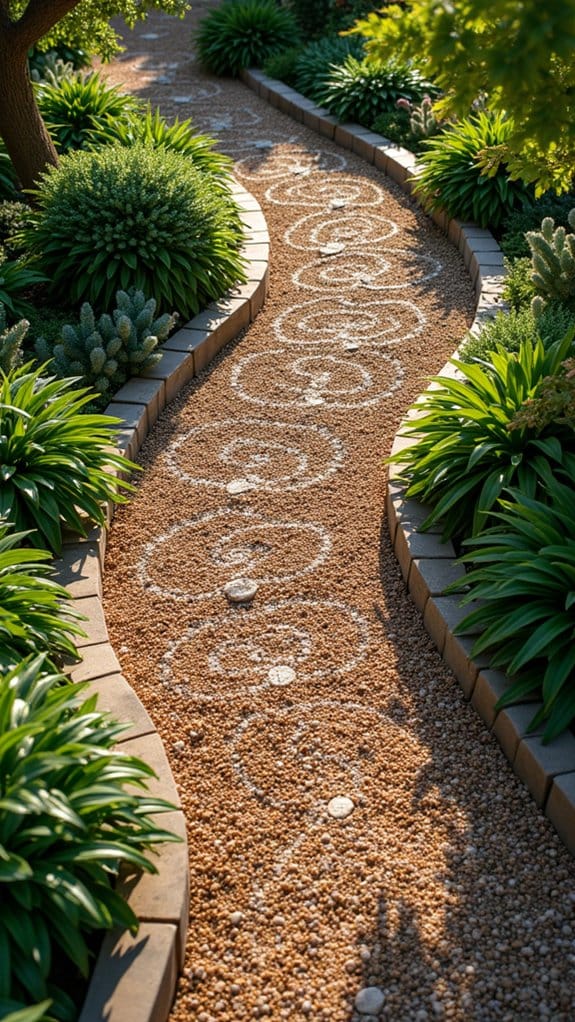 artistic gravel mosaic designs