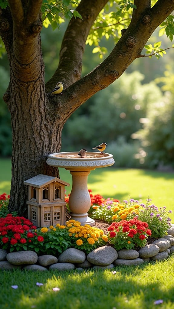 attract birds with bath