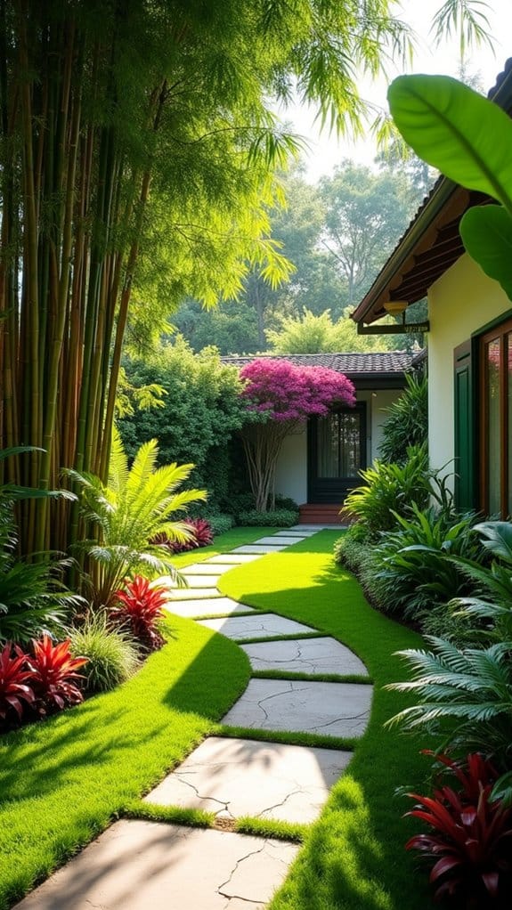 bamboo enhances tropical ambiance