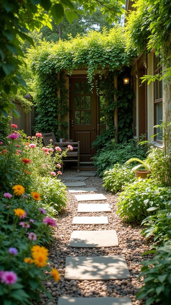 charming pathways with lighting