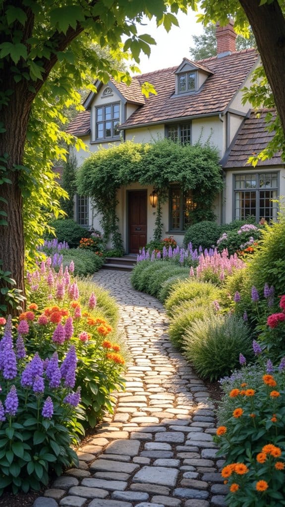 charming stone brick pathways