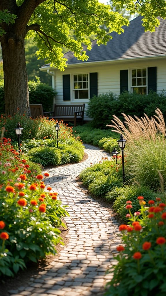 charming stone pathway design