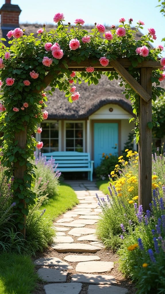 charming wooden arbor entrance