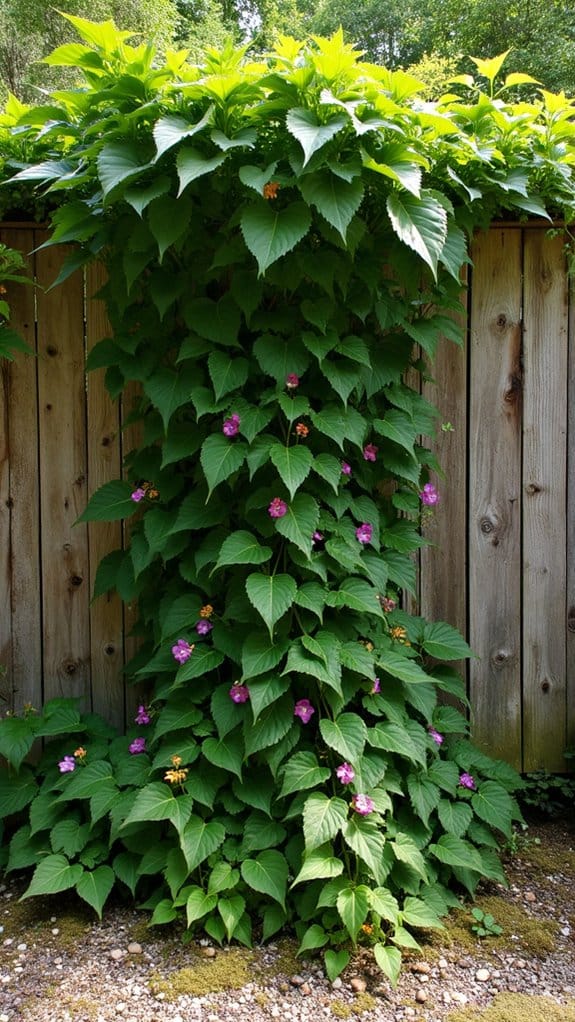 climbing vines enhance fencing