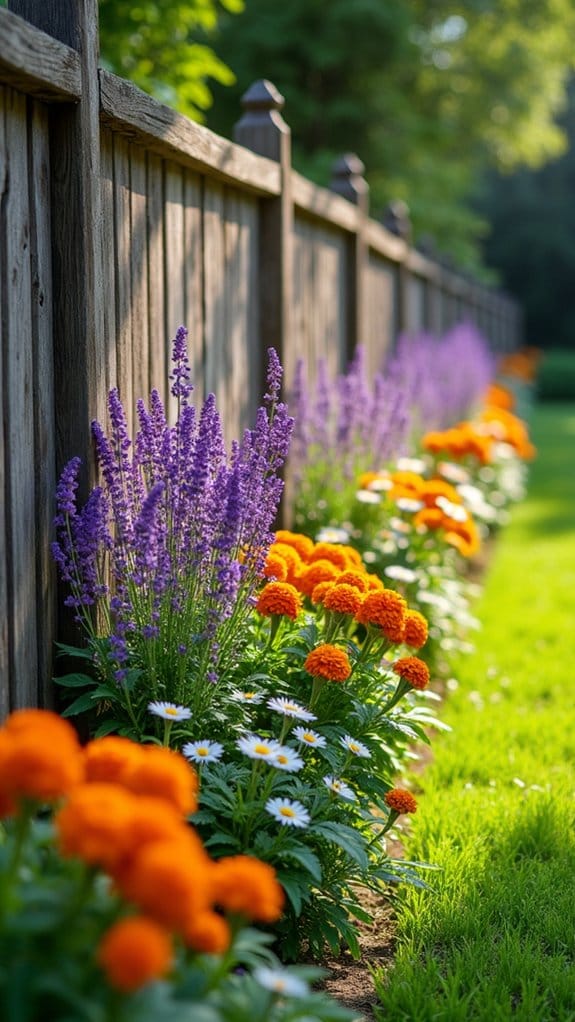 color themed plant arrangements