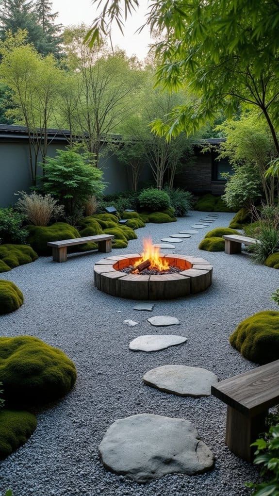 cozy fire pit retreat