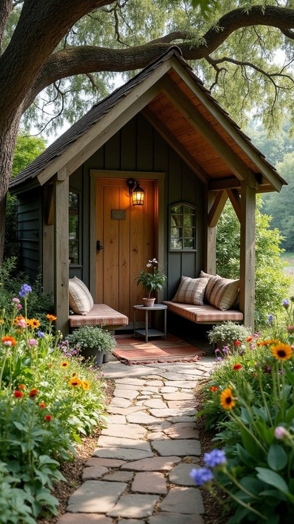 cozy natural seating nook